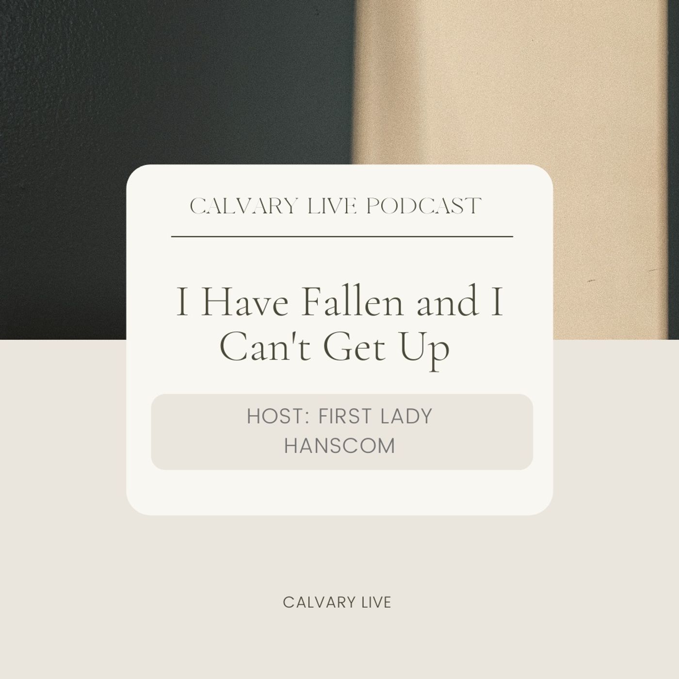 First Lady Hanscom- I Have Fallen and I Can't Get Up. Wed, Aug 25, 2021.