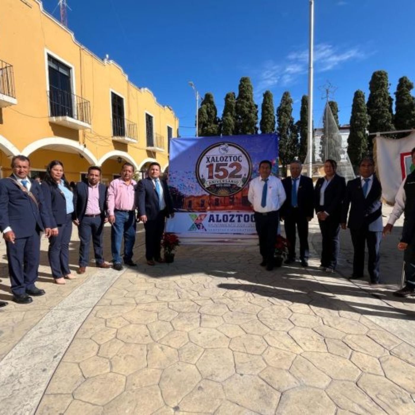 XALOZTOC CONMEMORA 152 AÑOS DE HISTORIA CON ACTO CÍVICO