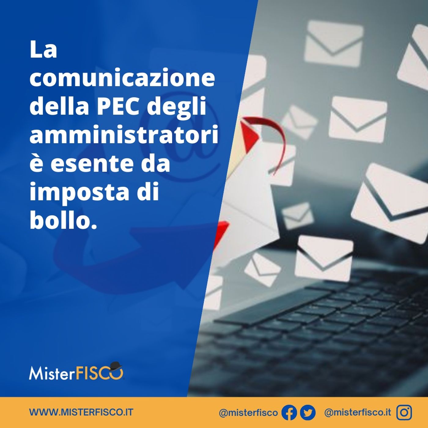 La comunicazione della PEC degli amministratori è esente da imposta di bollo episode artwork