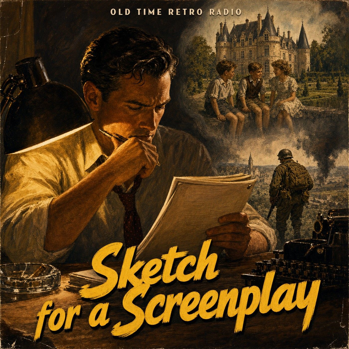 Quiet, Please - "Sketch for a Screenplay" (Old Time Radio, 1948) episode artwork