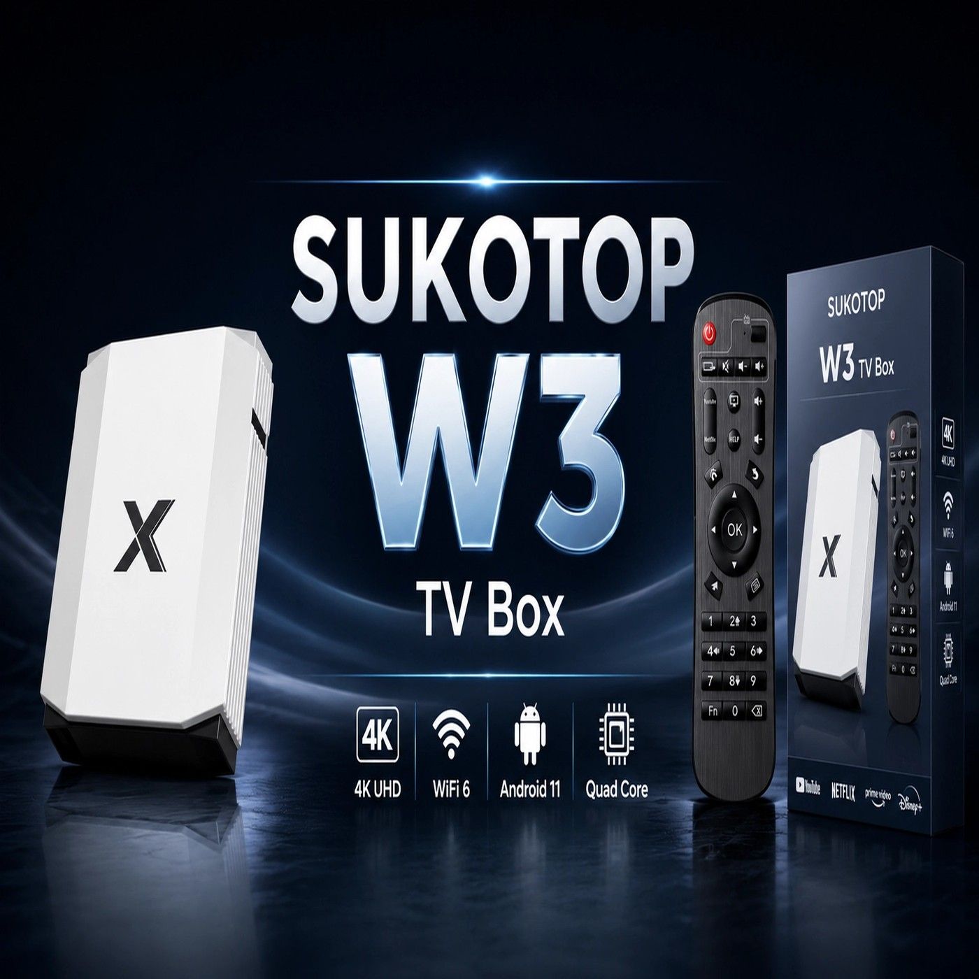 SUKOTOP W3 TV Box- Android 4K Ultra HD con Wi-Fi 6 e 4GB RAM episode artwork