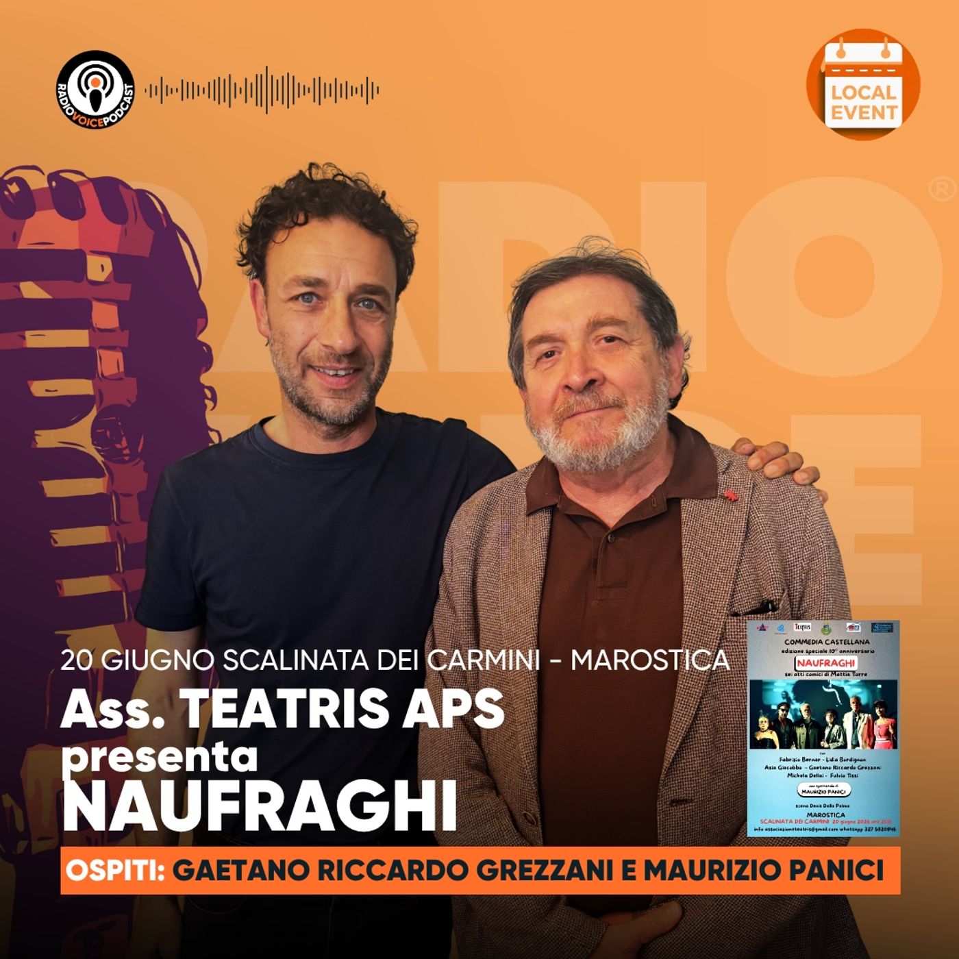 Ass. TEATRIS Aps presenta spettacolo NAUFRAGHI (Ospiti Panici e Grezzani) episode artwork