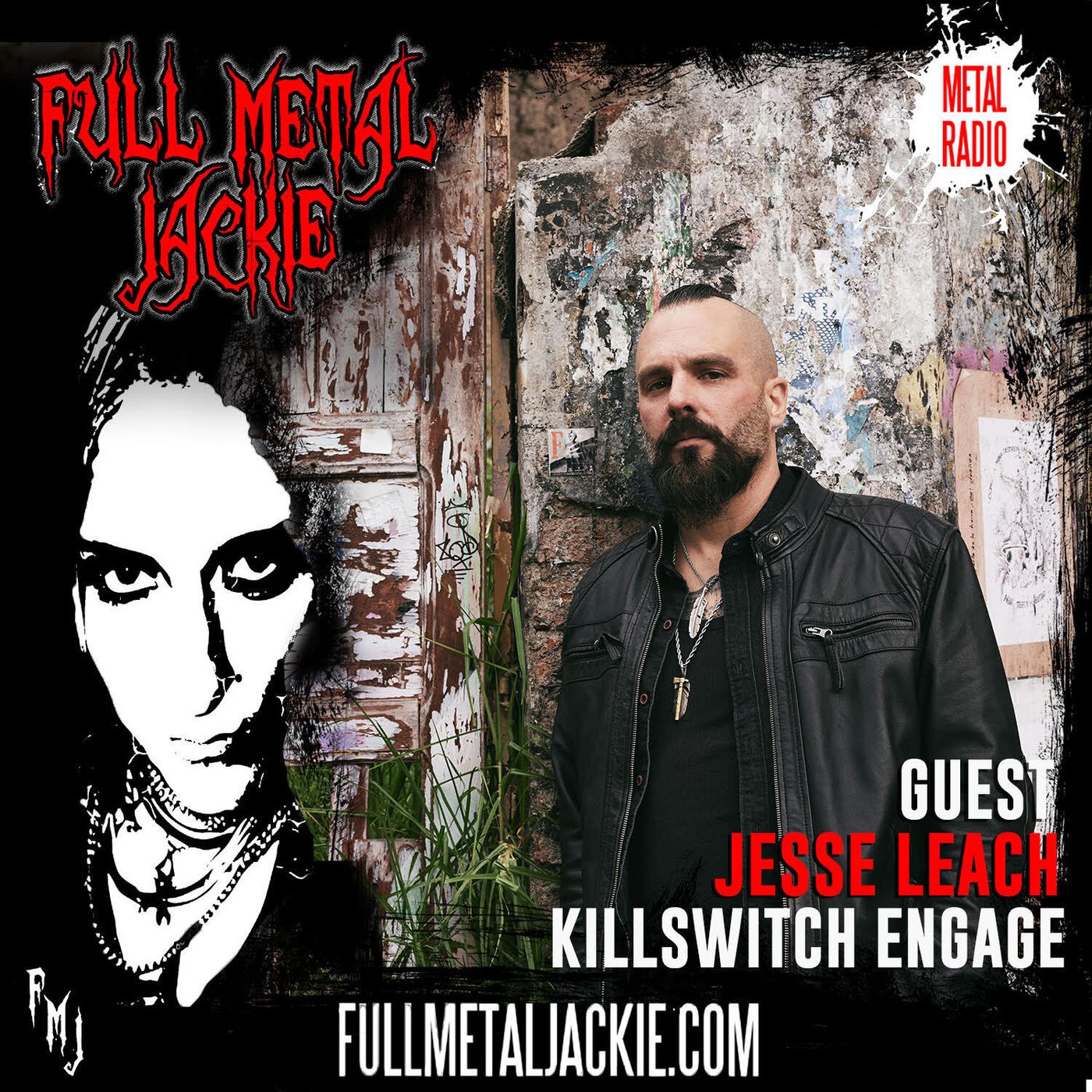 Jesse Leach of Killswitch Engage on the FMJ RADIO SHOW! episode artwork