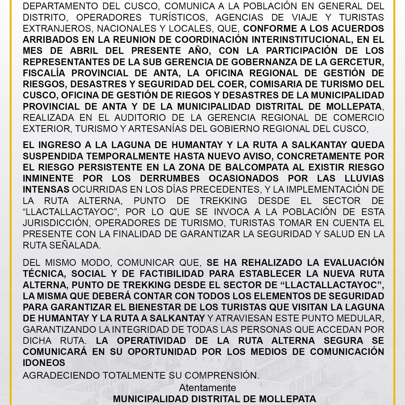 📻Participa Alberto Rojas, opina sobre comunicado de la MDM. del cierre temporal a HUmantay y Salkantay 19/04/2025 episode artwork