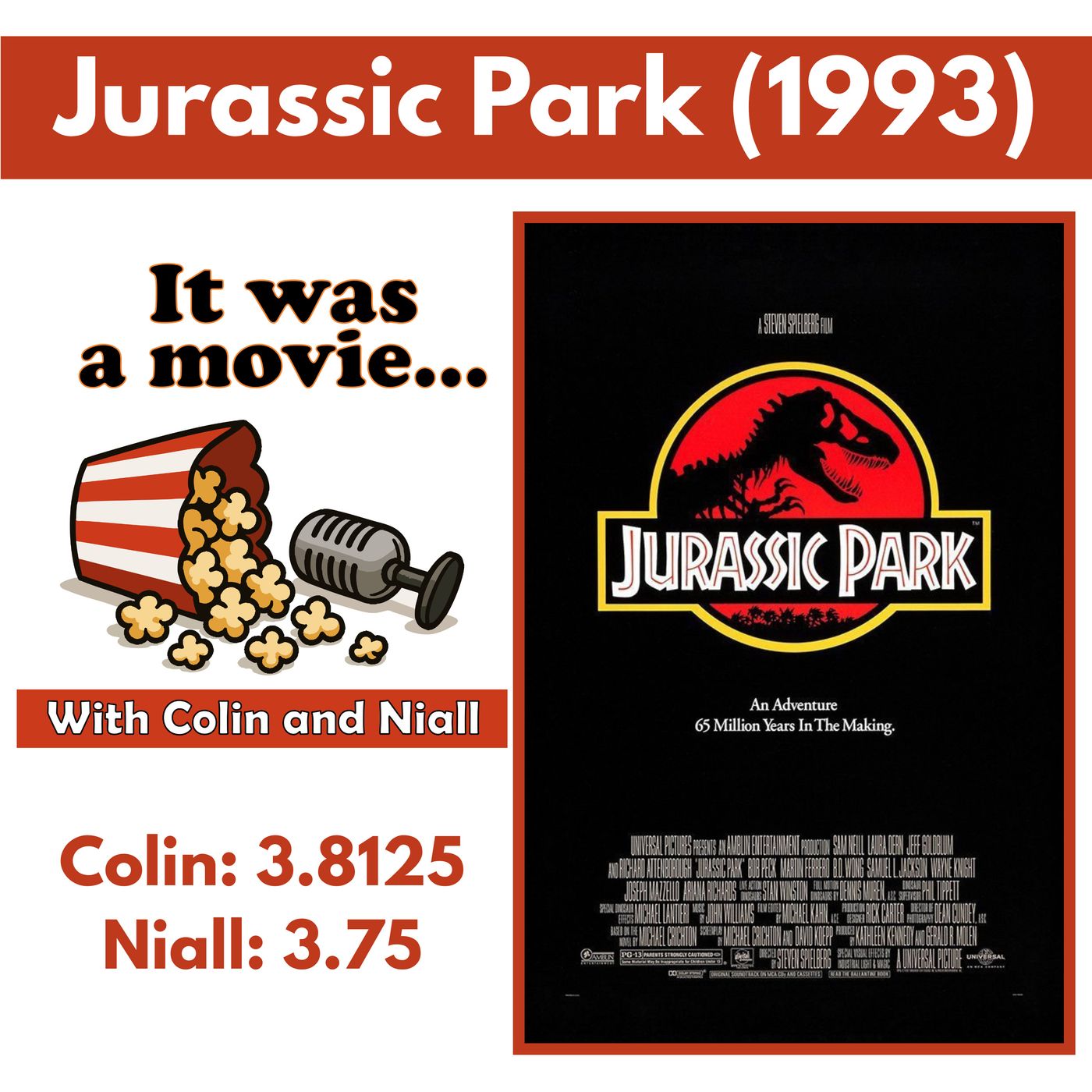 167. Jurassic Park (1993) episode artwork
