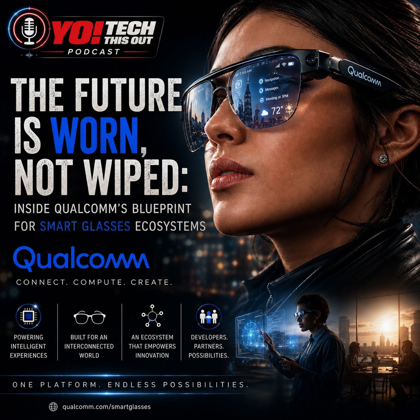 The Future is Worn, Not Wiped: Inside Qualcomm's Blueprint for Smart Glasses ft. NIMA SHAMS from Qualcomm episode artwork