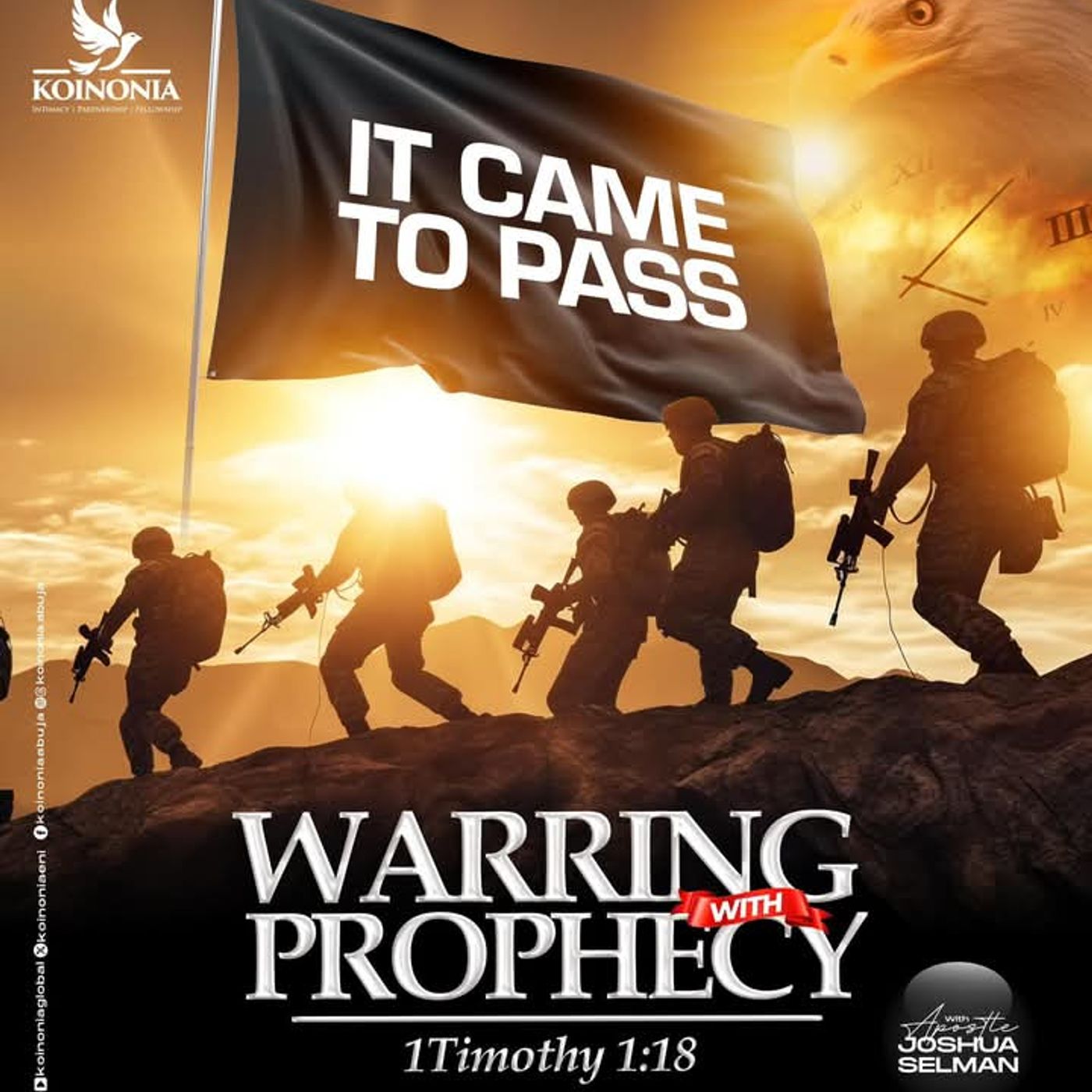 IT CAME TO PASS WITH APOSTLE JOSHUA SELMAN