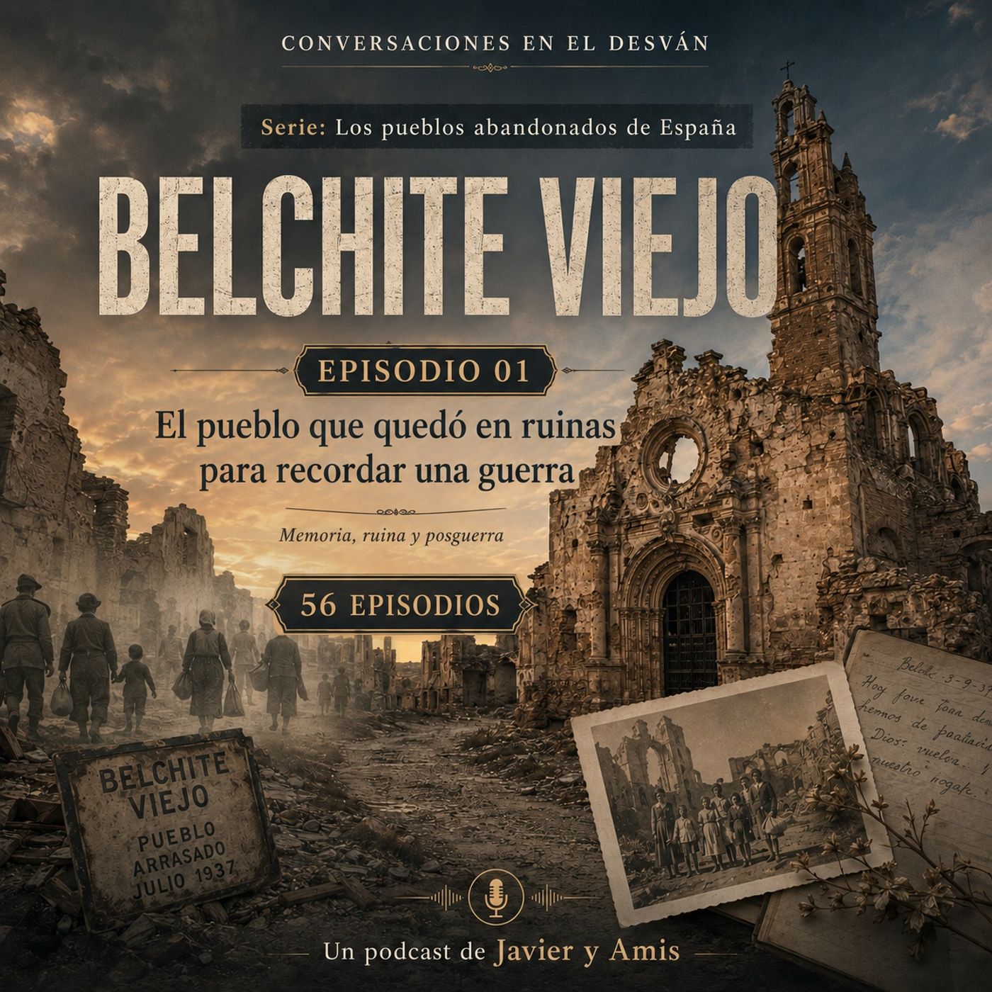Los pueblos abandonados de España - Episiodio 01:  Belchite Viejo — Zaragoza  | Javier Lopez Olmos