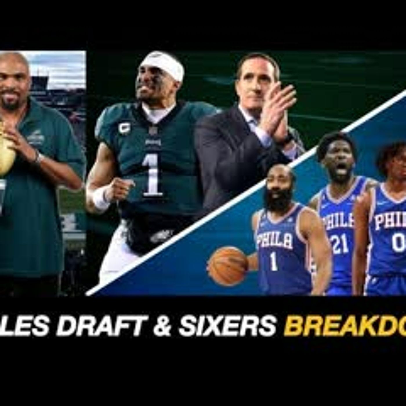 Jalen Hurts signs MEGA DEAL with Philadelphia Eagles | Eagles Draft + Sixers Playoff BREAKDOWN episode artwork