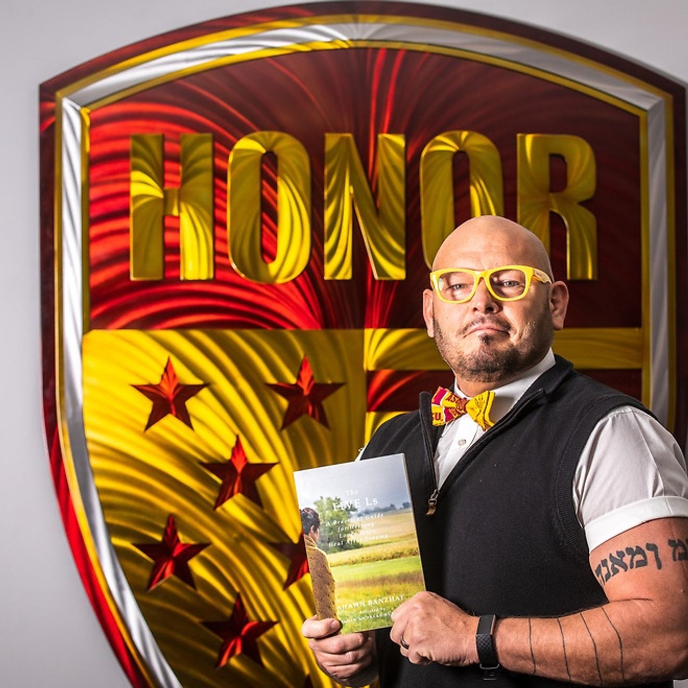 Shawn Banzhaf with ASU Pat Tillman Veterans Center episode artwork