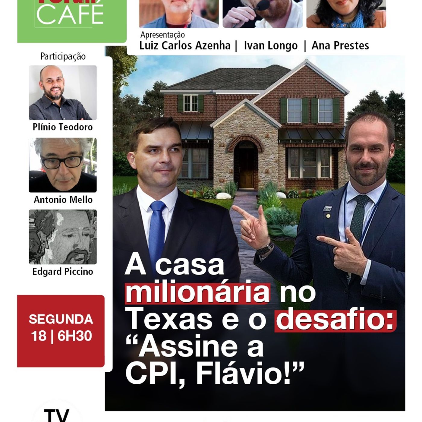 Deputado do PT renova pedido de CPI do Master e desafia Flávio Bolsonaro a assinar | 18.05.26