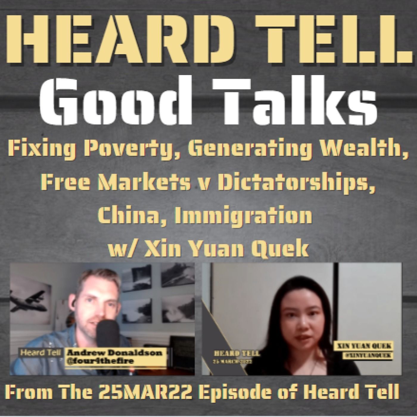 Good Talks: Fixing Poverty, Generating Wealth, Free Markets v Dictatorships, China, Immigration w/ Xin Yuan Quek