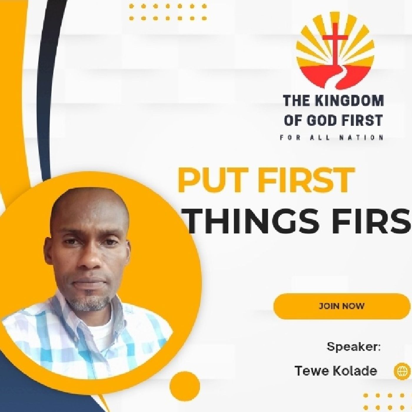 PUT FIRST THINGS FIRST!