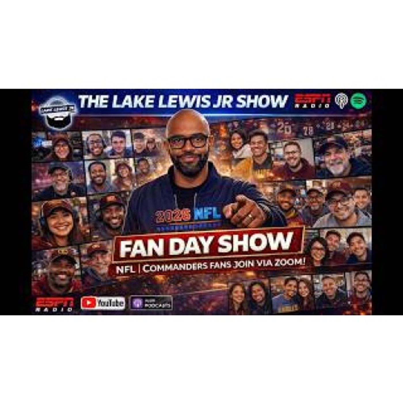 Lake Lewis Jr Show | Fan Day | Commanders’ Coordinator Moves: Smart Strategy or Risky Gamble? episode artwork