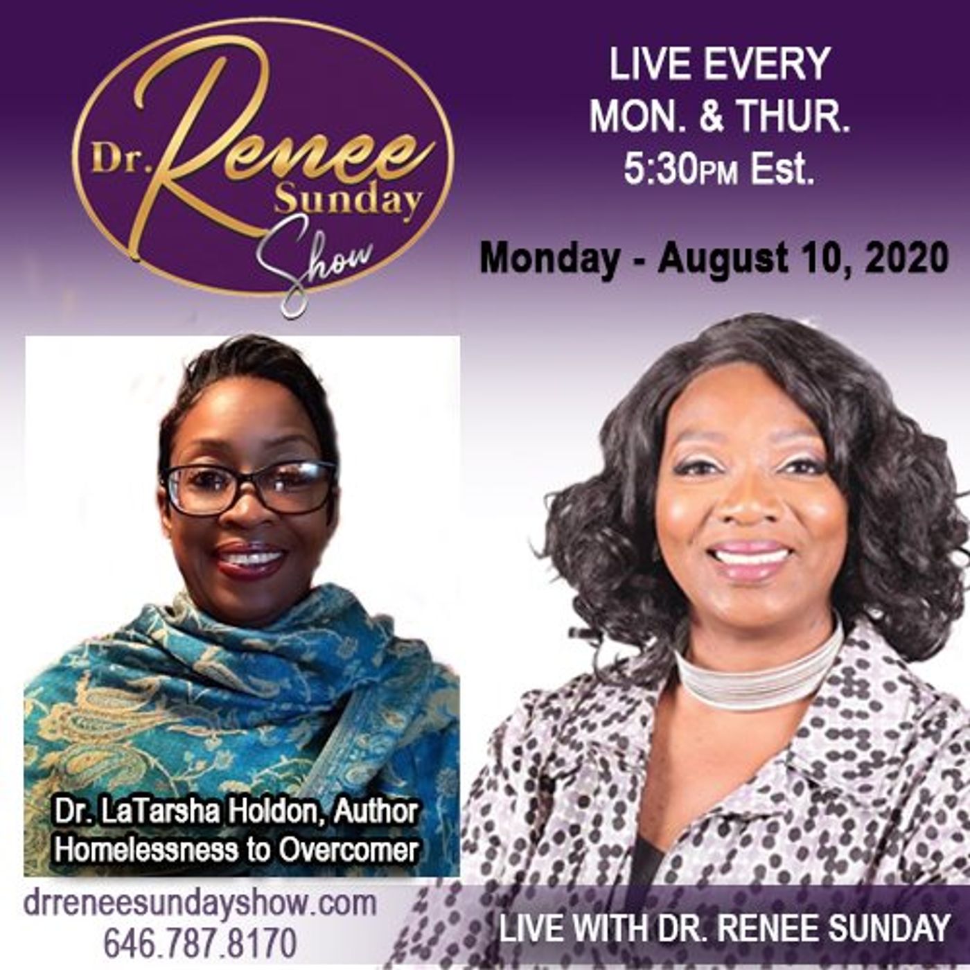 Dr. LaTarsha Holdon - Author, Homelessness to Overcomer episode artwork