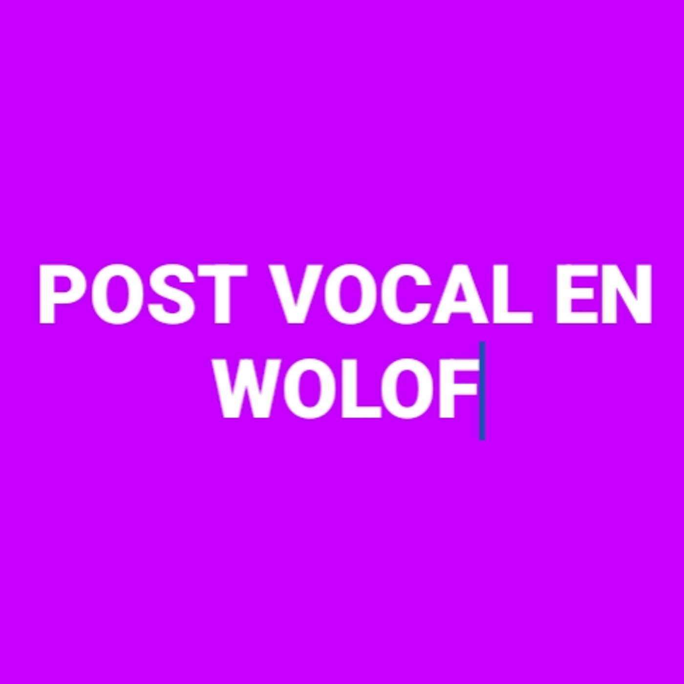 POST VOCAL EN WOLOF SUR FACEBOOK