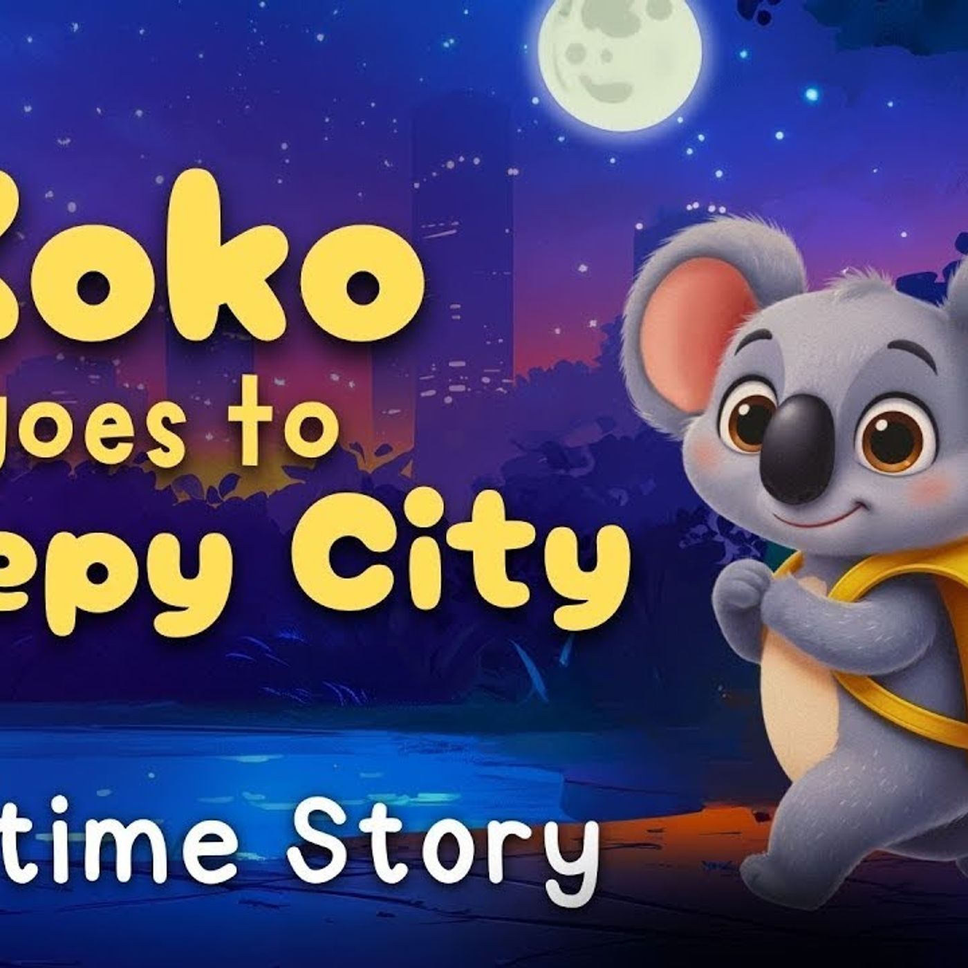 Koko Goes To Sleepy City  Calming Bedtime Story For Kids _ Non-Stimulating Content for Kids episode artwork