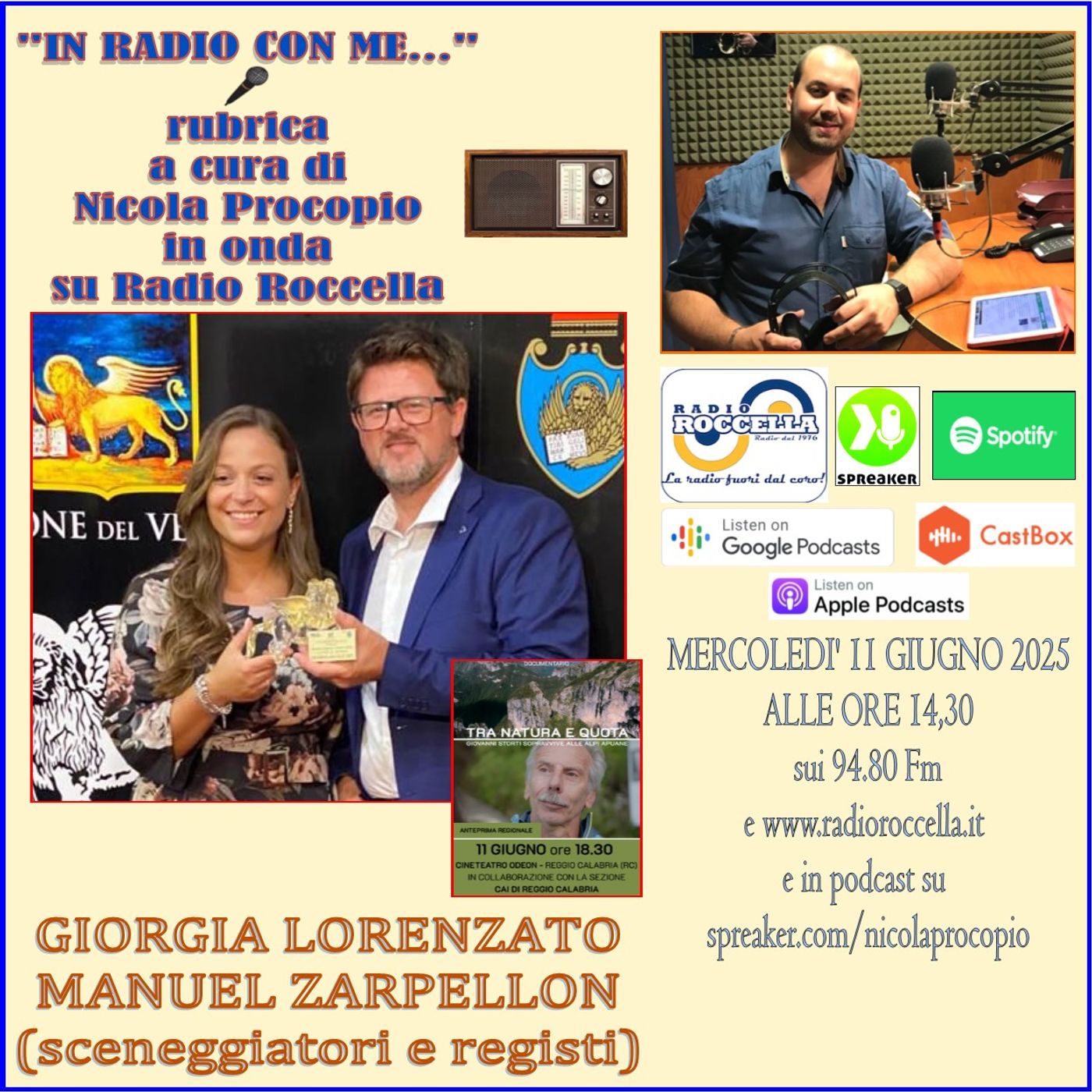In Radio con me - Intervista a Giorgia Lorenzato e Manuel Zarpellon 11-06-2025 episode artwork