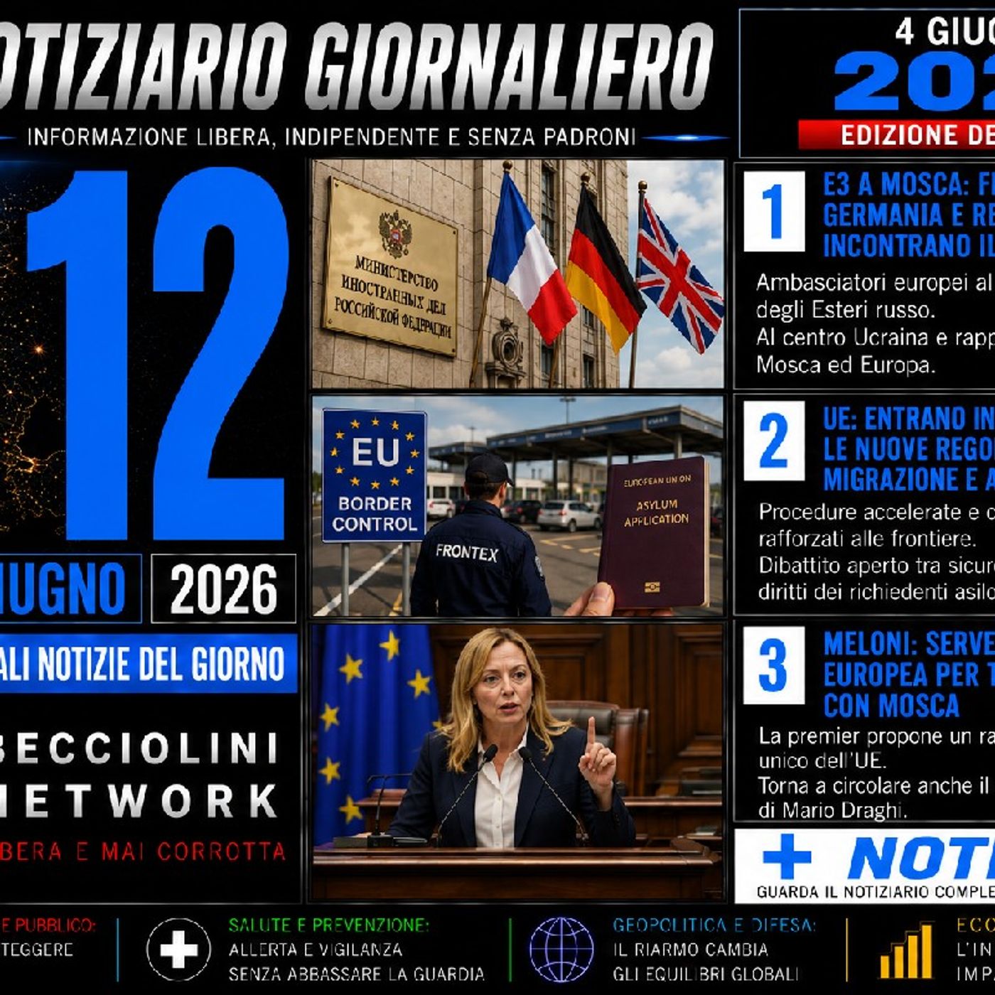 CAPIRE PRIMA DI CREDERE | Notiziario del mattino - dell' 12 Giugno 2026 episode artwork