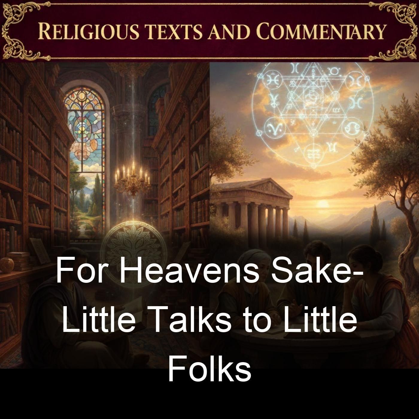 For Heavens Sake-  Little Talks to Little Folks cover art