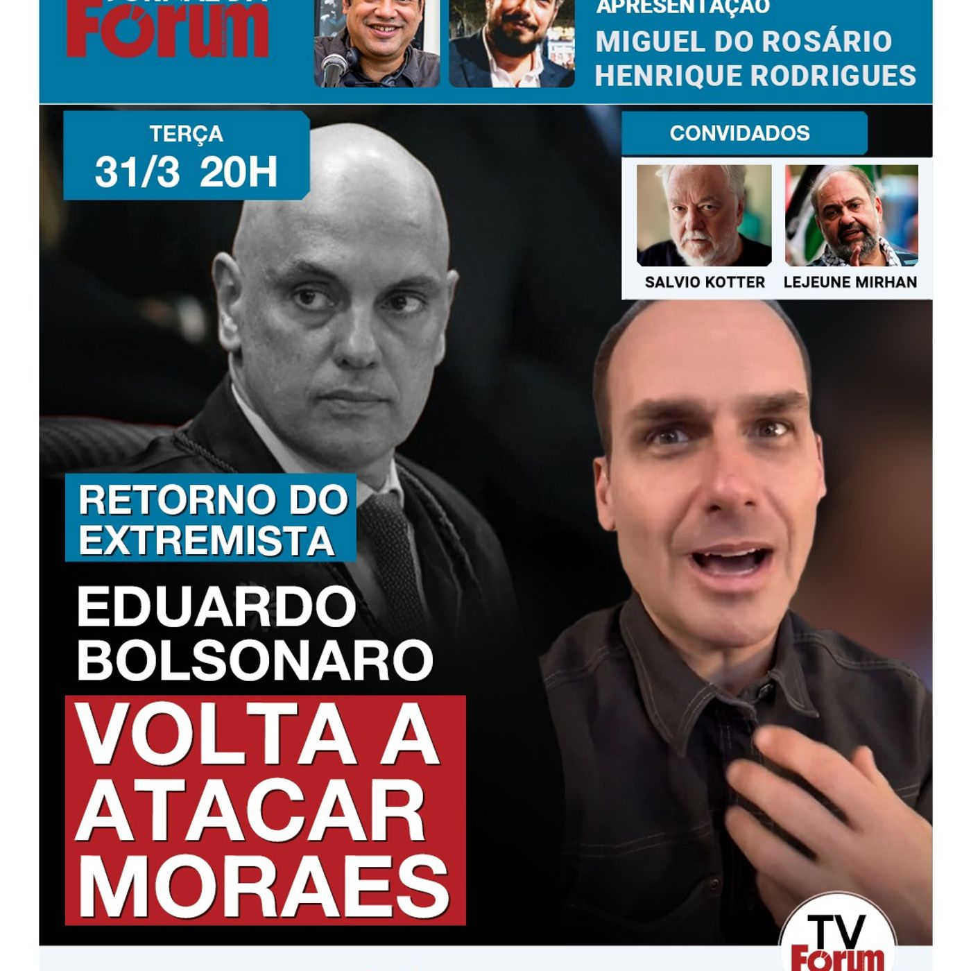 Em plena pré-campanha, Eduardo Bolsonaro volta a atacar Moraes e pode prejudicar o irmão Flávio episode artwork