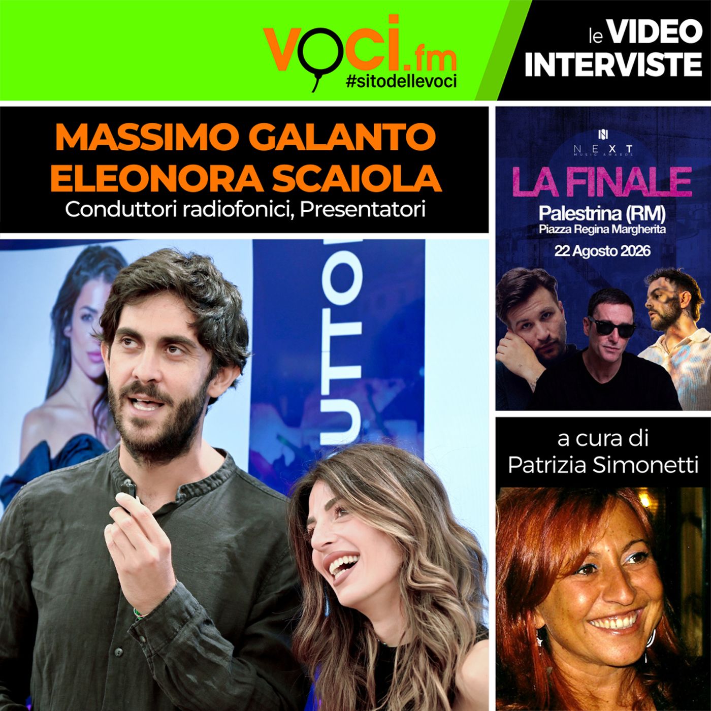 "Next Music Awards 2026": Massimo Galanto e Eleonora Scaiola su VOCI.fm - clicca play e ascolta l'intervista episode artwork