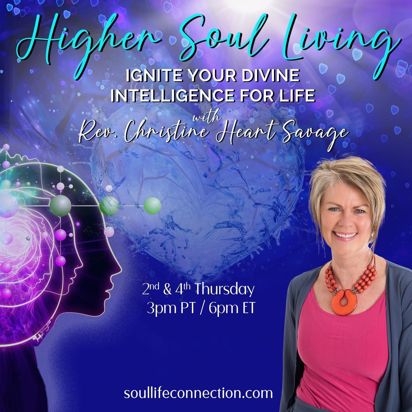 What’s it all about… Are we here for a purpose? Special guest Rev. Christine Heart Savage episode artwork