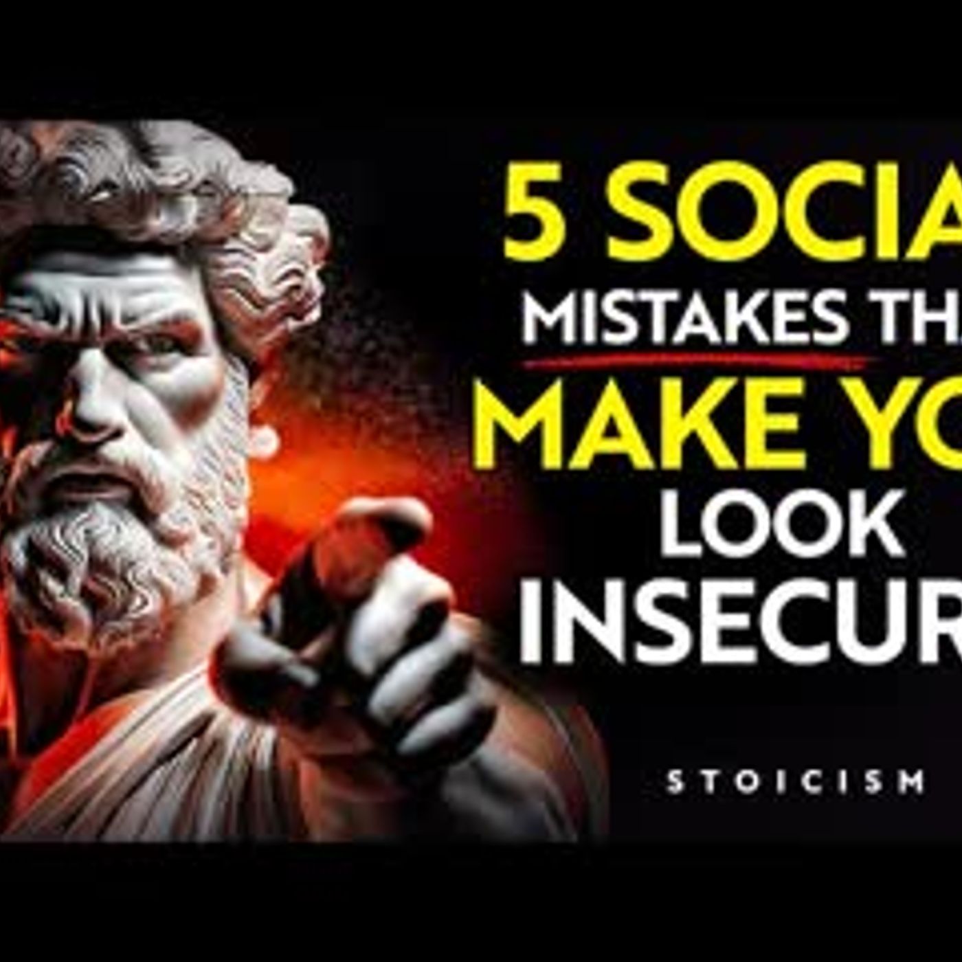 5 Social Mistakes That Make You Look Insecure   STOICISM