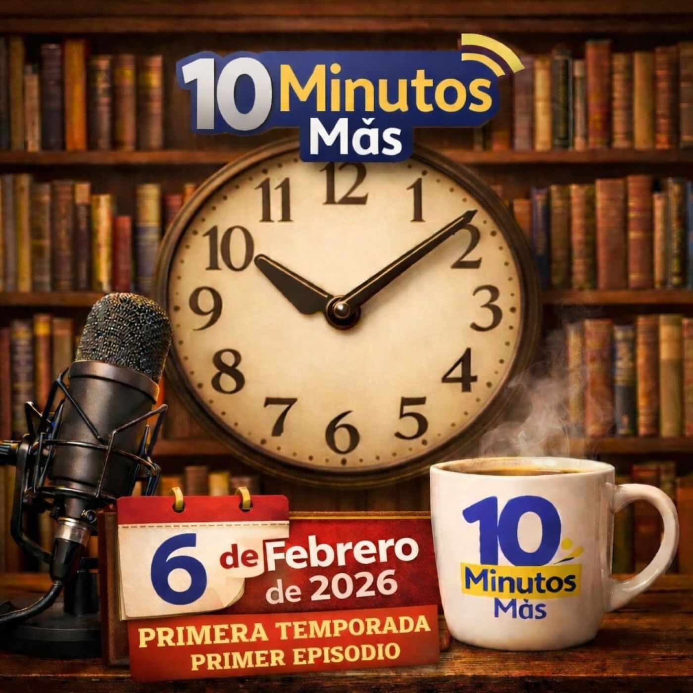 Primer episodio de Podcast 10 minutos más - T1E1 - Invitado especial Custodio Pérez Pérez episode artwork