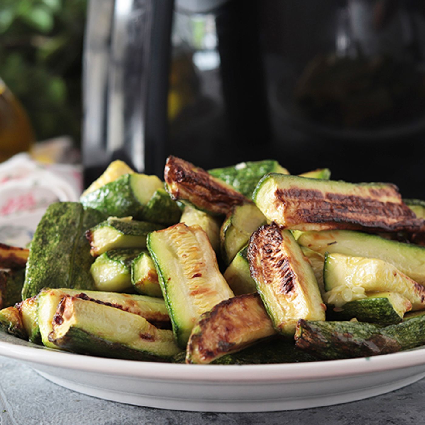 Zucchine in friggitrice ad aria