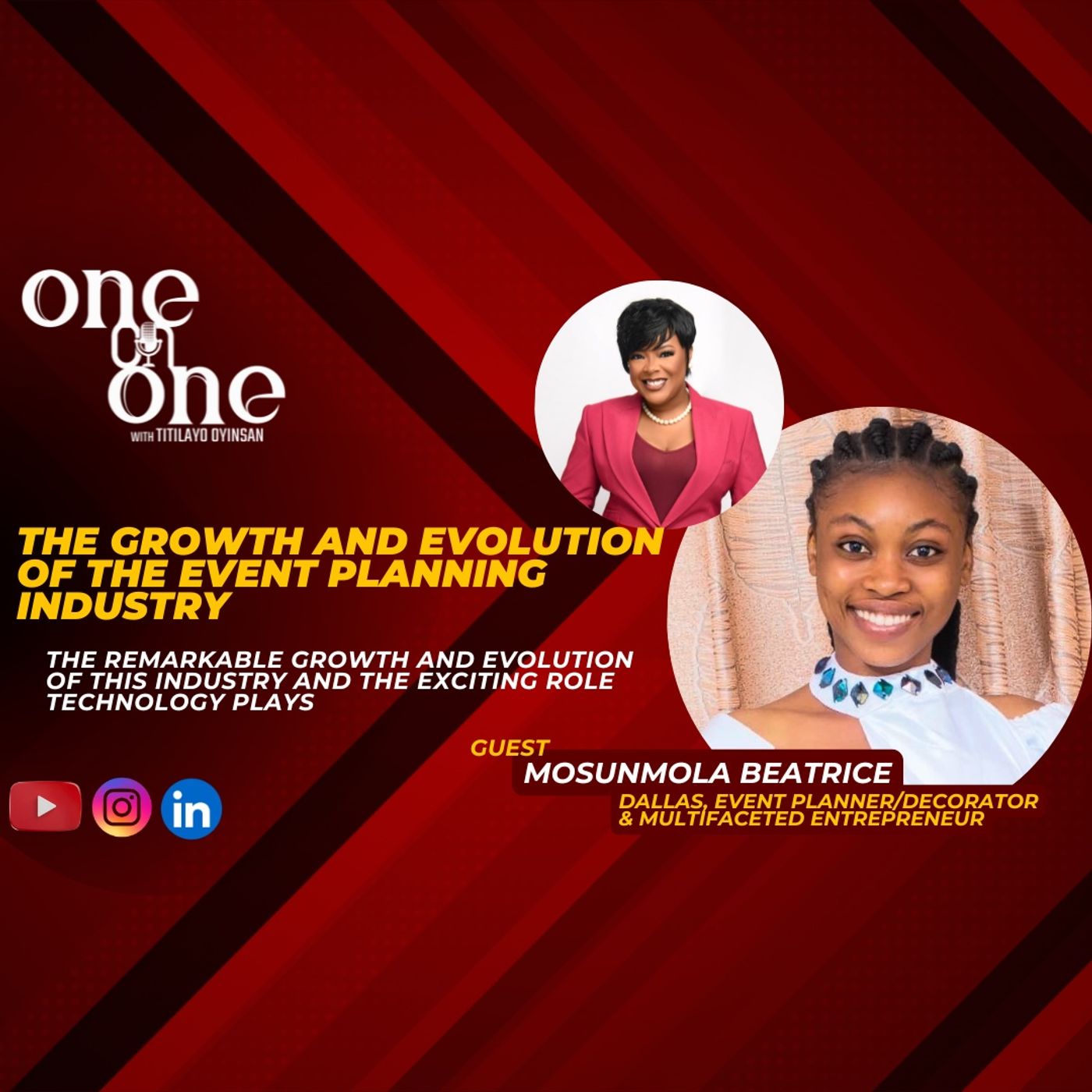 The Growth and Evolution of the Event Planning Industry//One-on-One With Mosunmola Beatrice Dallas The Growth and Evolution of the Event Planning Industry//One-on-One With Mosunmola Beatrice Dallas