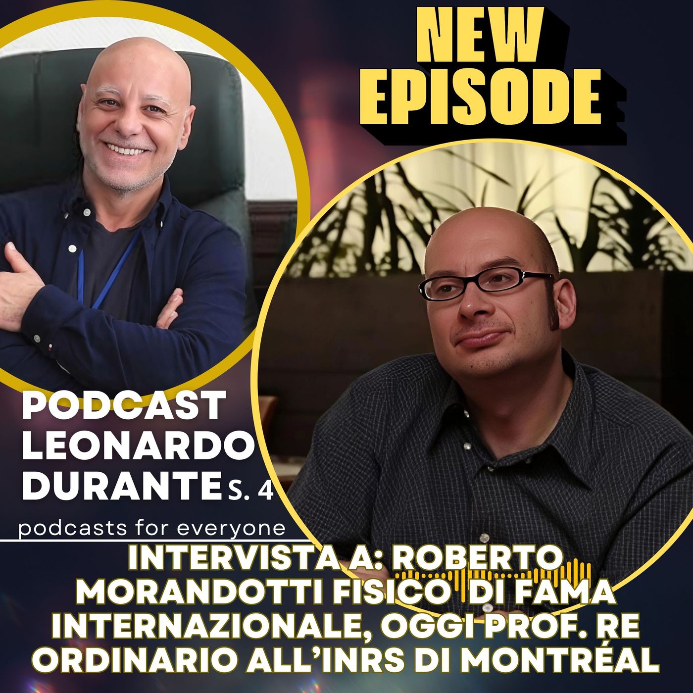 Episodio 385 del 22/07/26. Intervista a Roberto Morandotti fisico italiano di fama internazionale, oggi Professore Ordinario all’INRS di Mon episode artwork