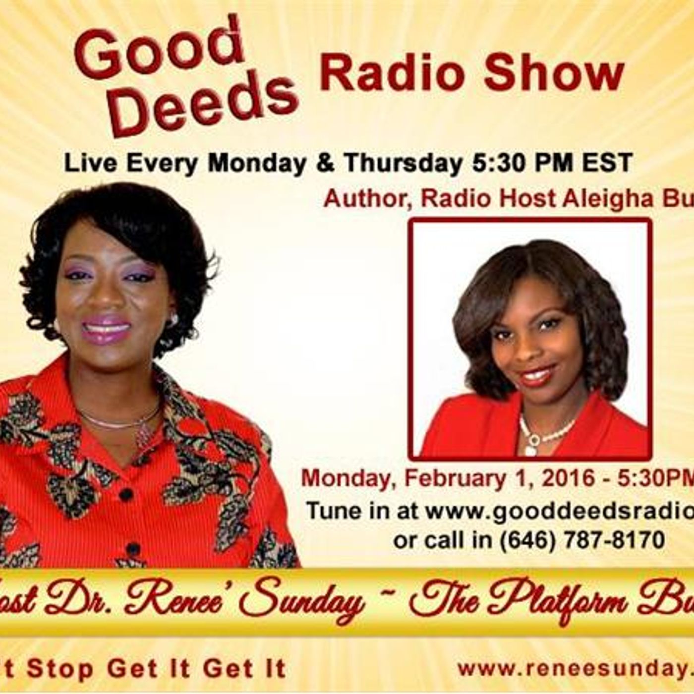 On Fire to Inspire in 2016: Author Aleigha Butler shares on Good Deeds episode artwork