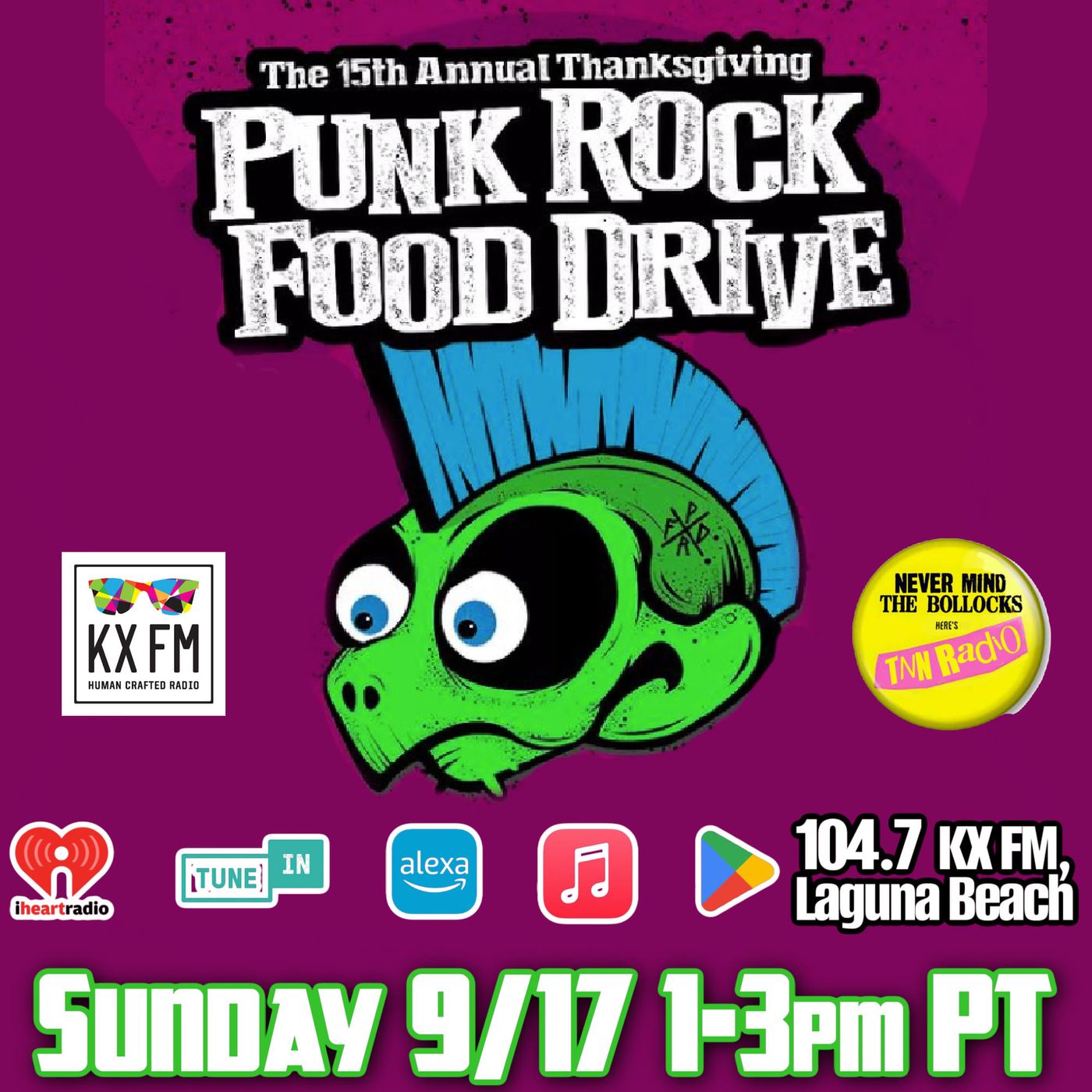 TNN RADIO | September 17, 2023 Show with Punk Rock Food Drive episode artwork