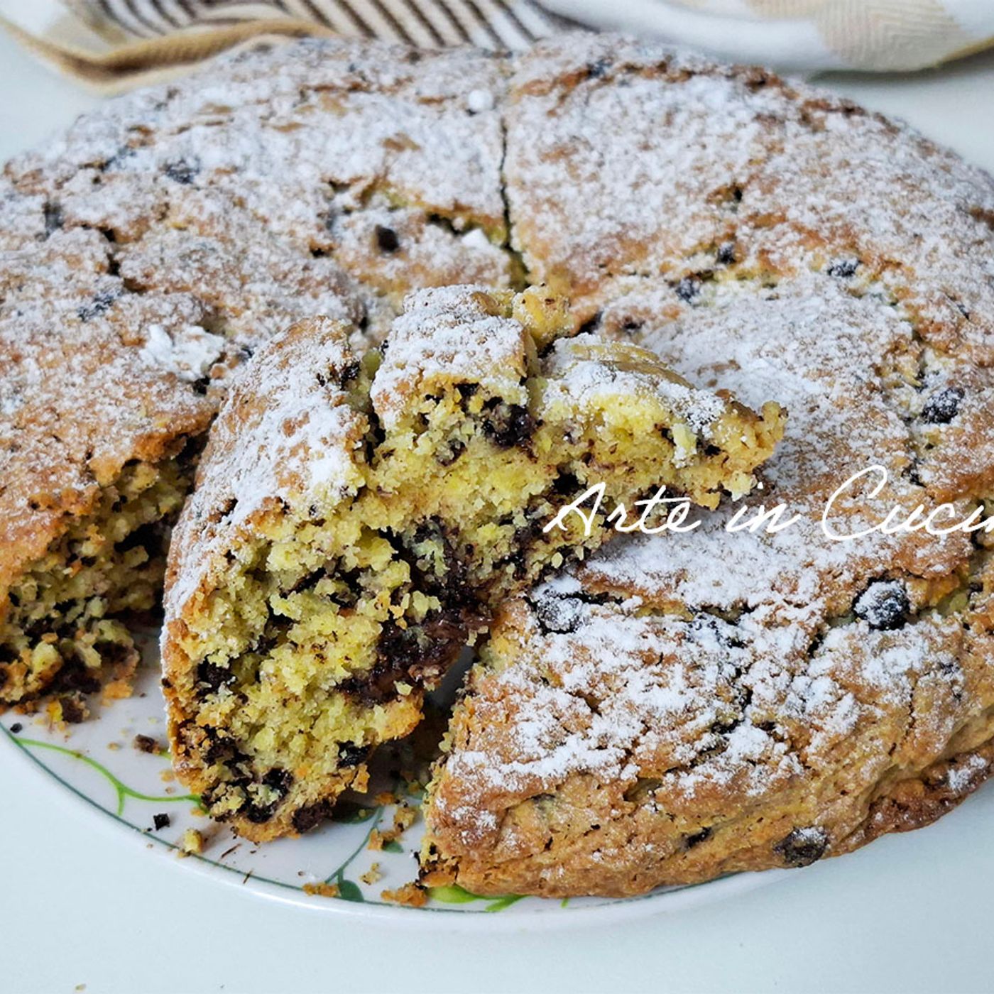 CIAMBELLA di PASQUA con cioccolato e nutella: dolce di frolla
