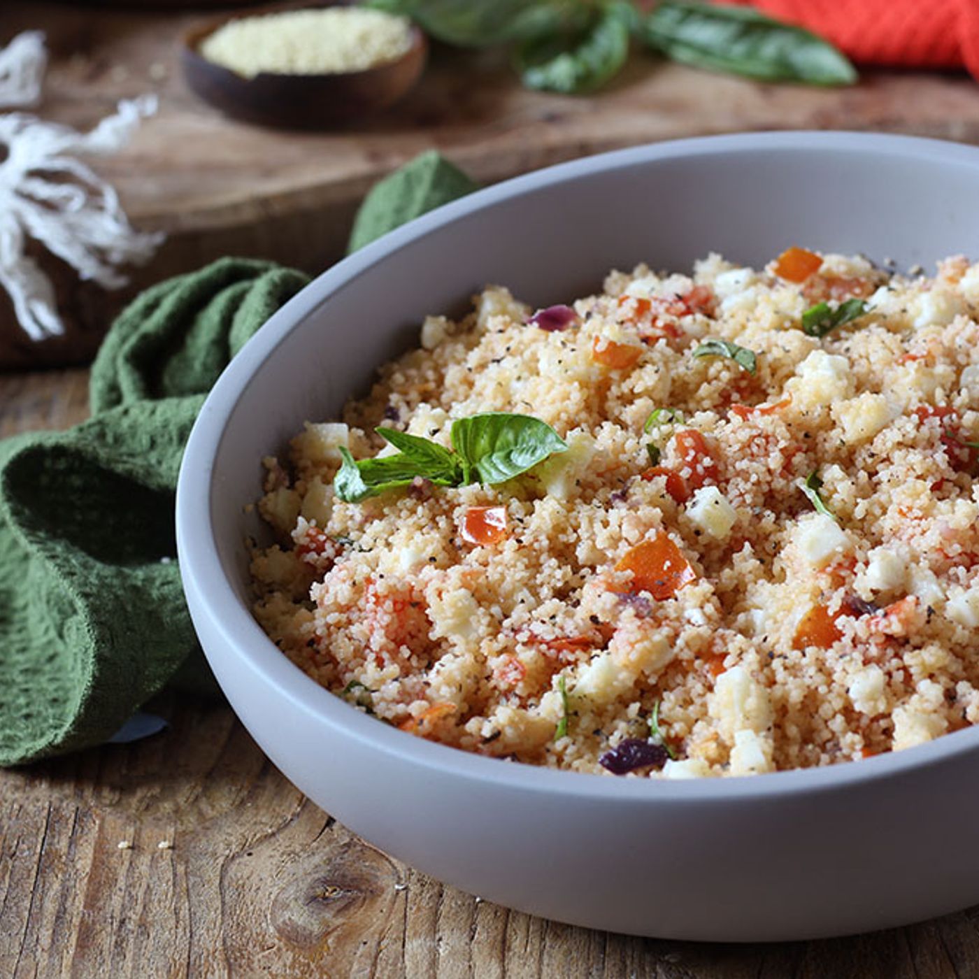 Cous cous alla caprese