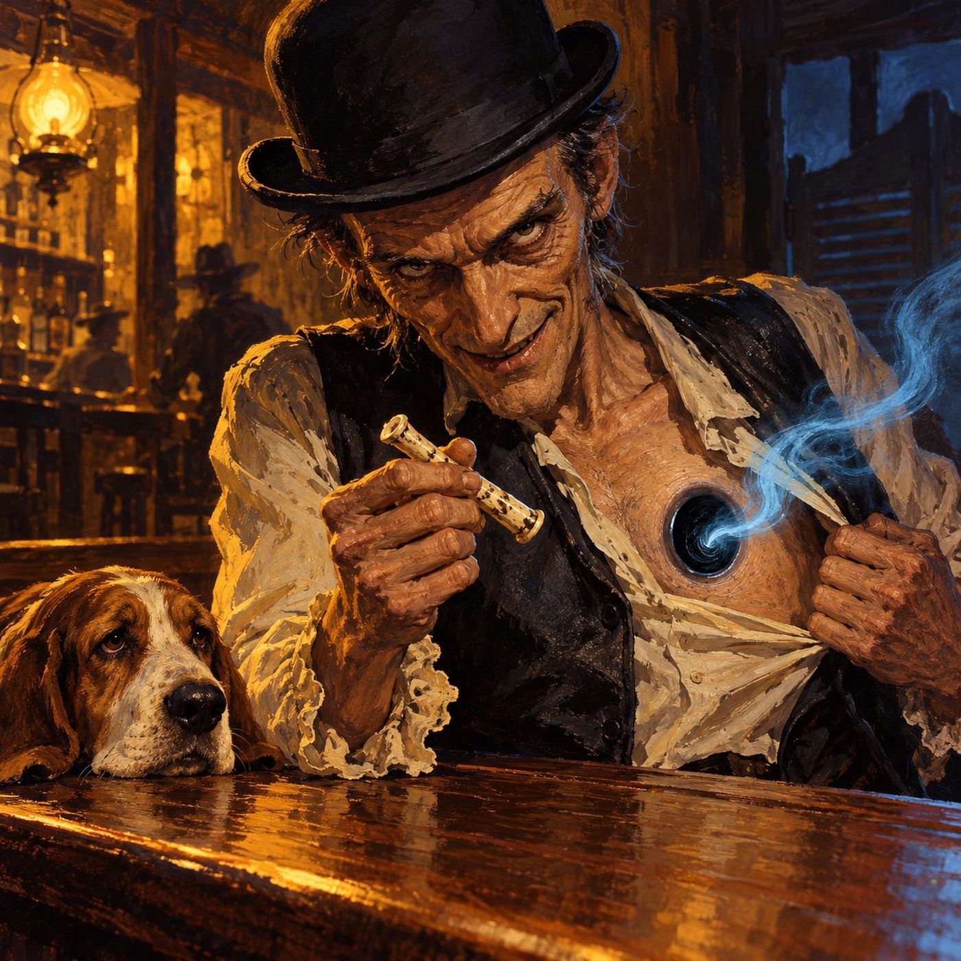 Basket Hound | A Soul-Stealing Stranger Visits an Old West Saloon