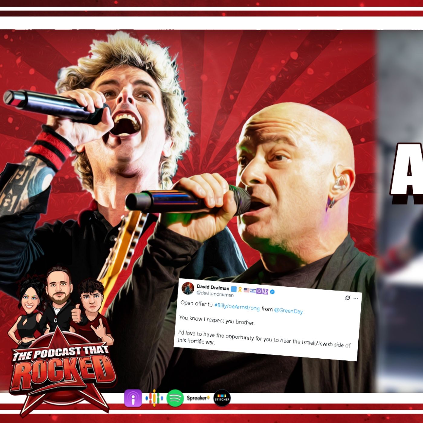 David Draiman VS Billie Joe Armstrong (ON WAR ISSUES?!) |The Podcast That Rocked