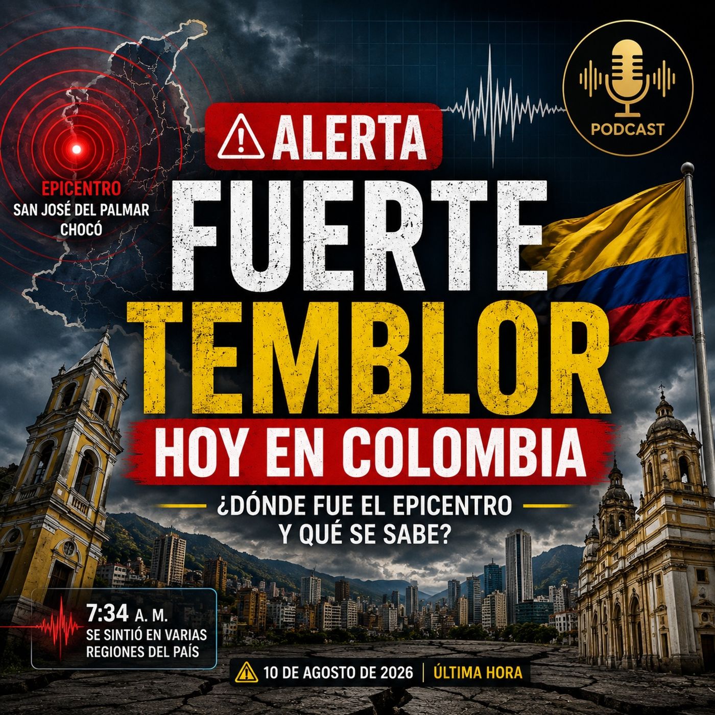 🚨 Fuerte temblor HOY en Colombia: ¿Dónde fue el epicentro y qué se sabe? episode artwork