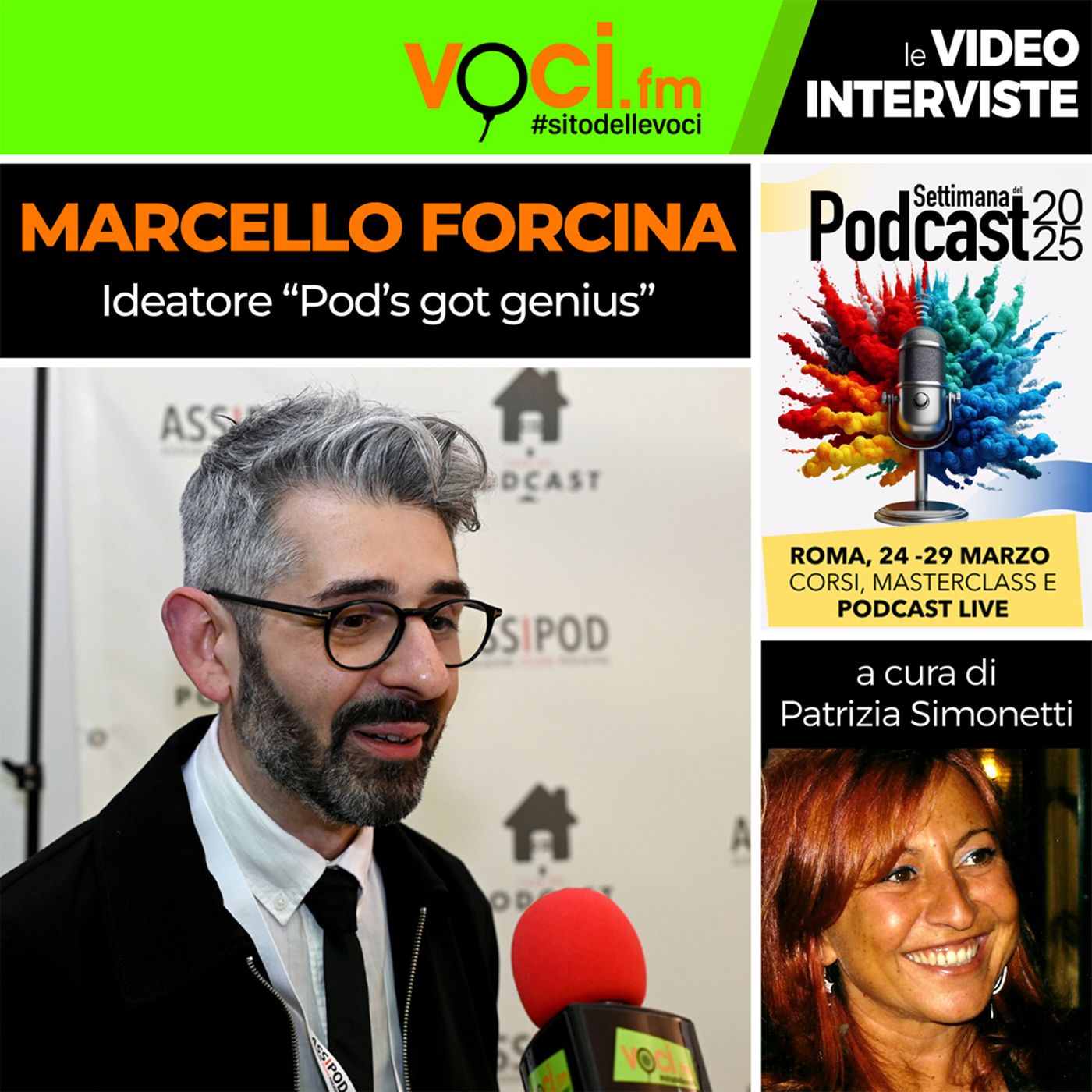 SETTIMANA DEL PODCAST 2025: MARCELLO FORCINA su VOCI.fm - clicca PLAY e ascolta l'intervista episode artwork