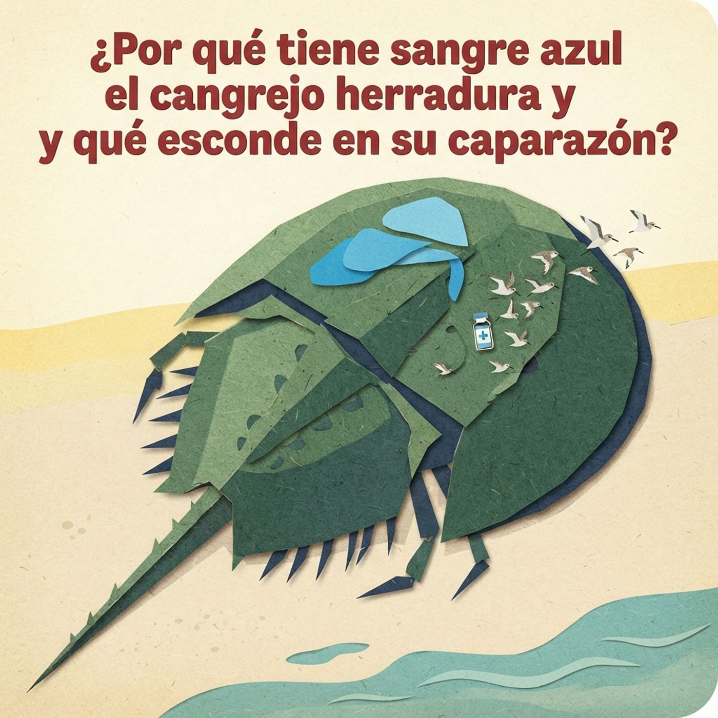 ¿Por qué los cangrejos herradura no son verdaderos cangrejos y tienen la sangre azul?