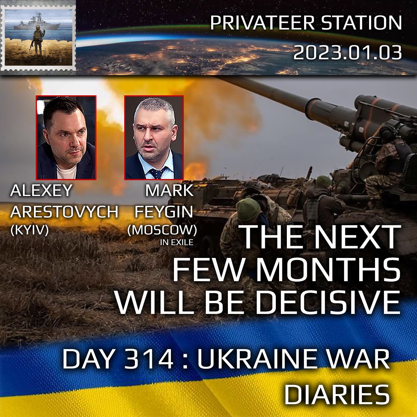 cover of episode War Day 314: Ukraine War Chronicles with Alexey Arestovych & Mark Feygin