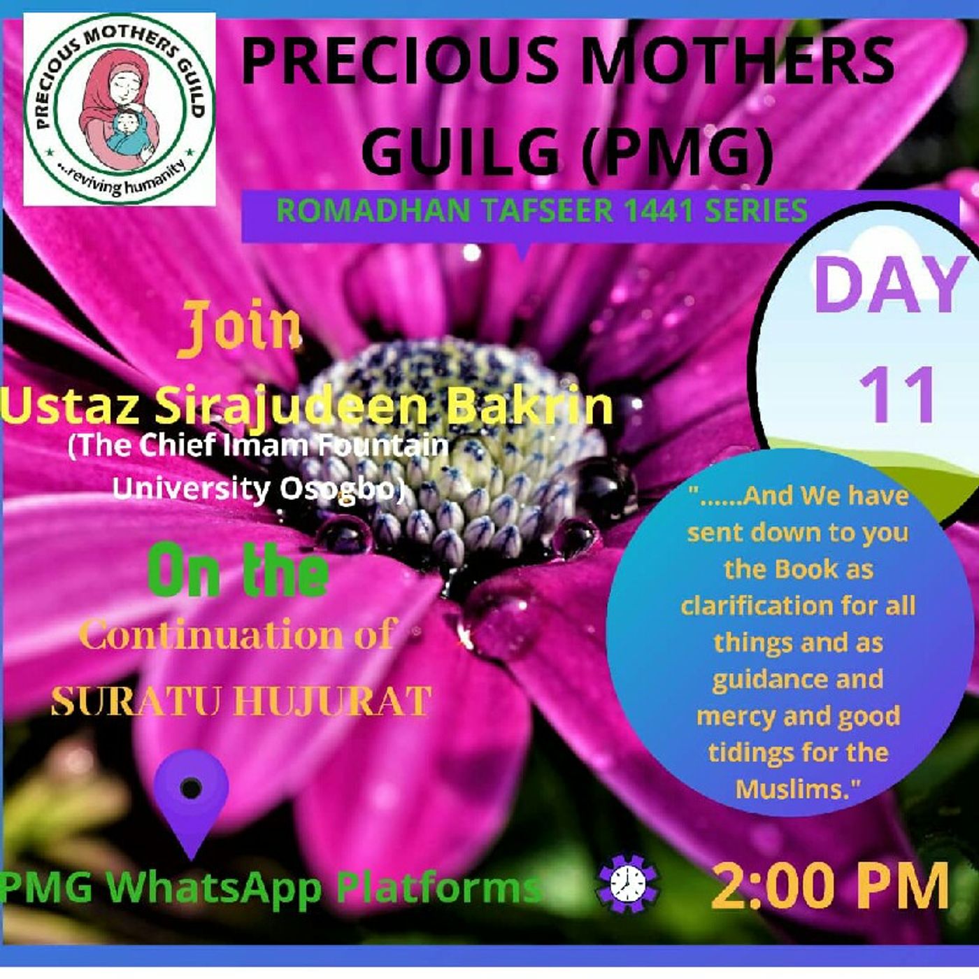 Precious Mothers Guild (PMG)\'s podcast