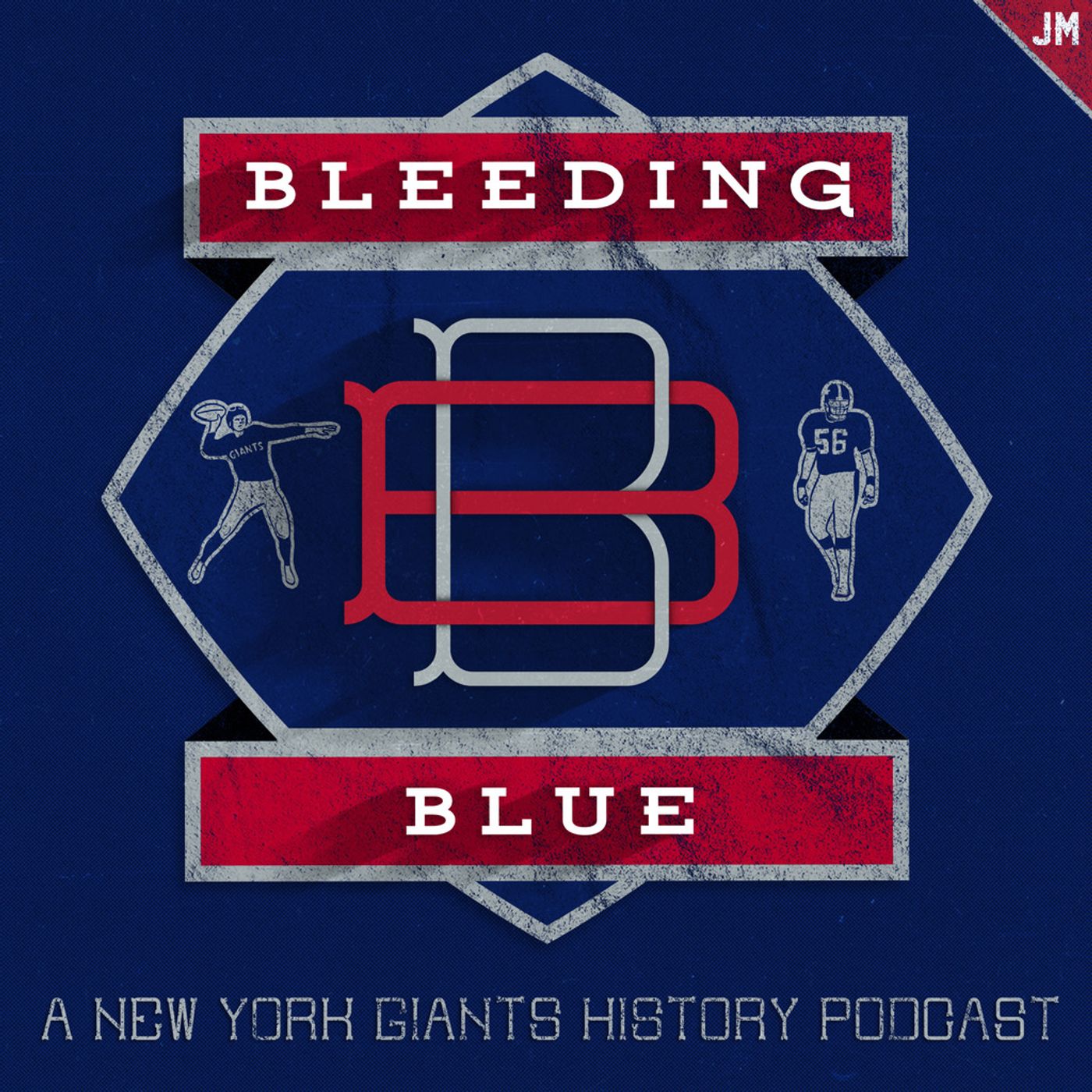 BLEEDING BLUE: NY Giants History Podcast Artwork