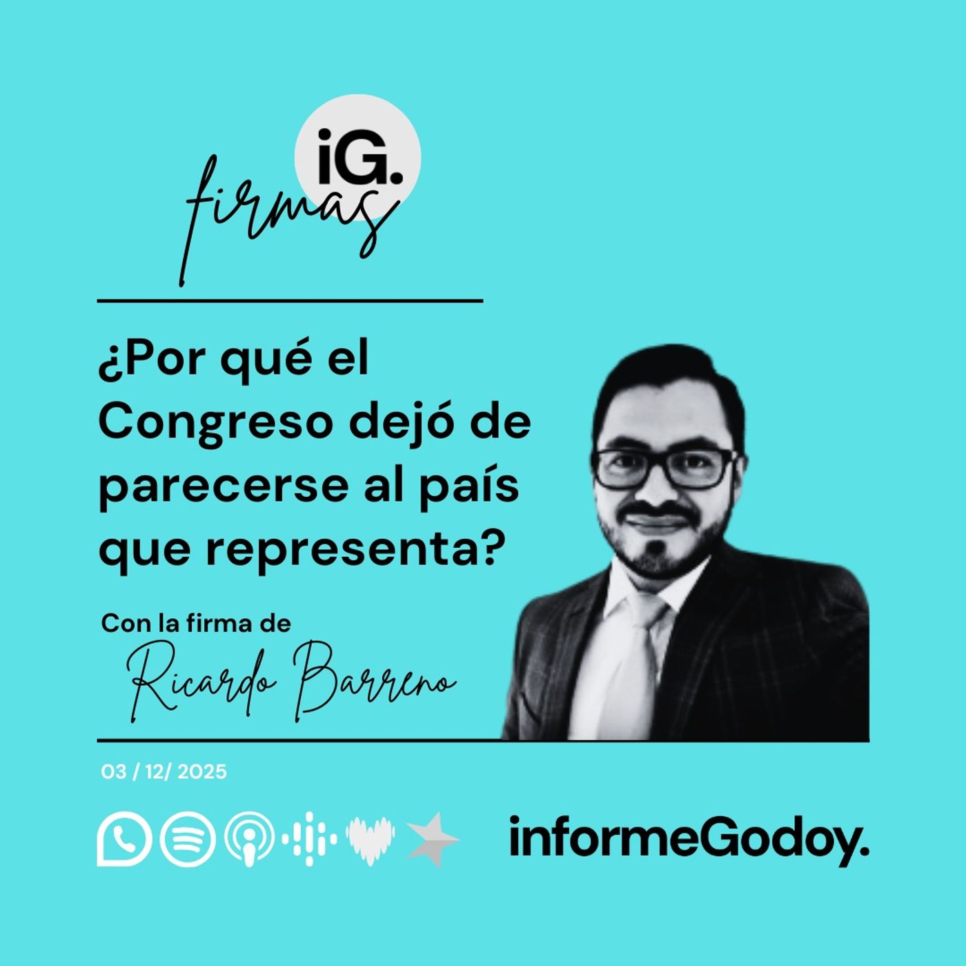 ¿Por qué el Congreso dejó de parecerse al país que dice representar? | Ricardo Barreno episode artwork
