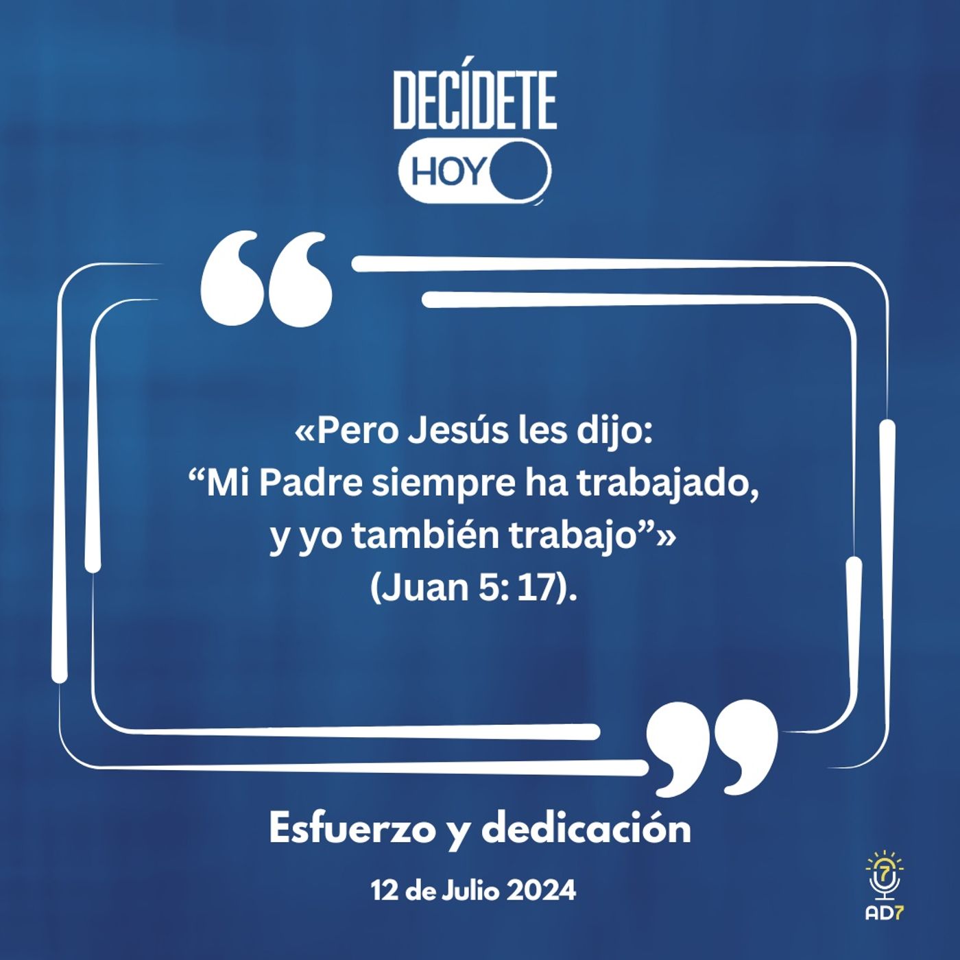 Esfuerzo y dedicación | Devocional de Jóvenes | 12 de julio 2024