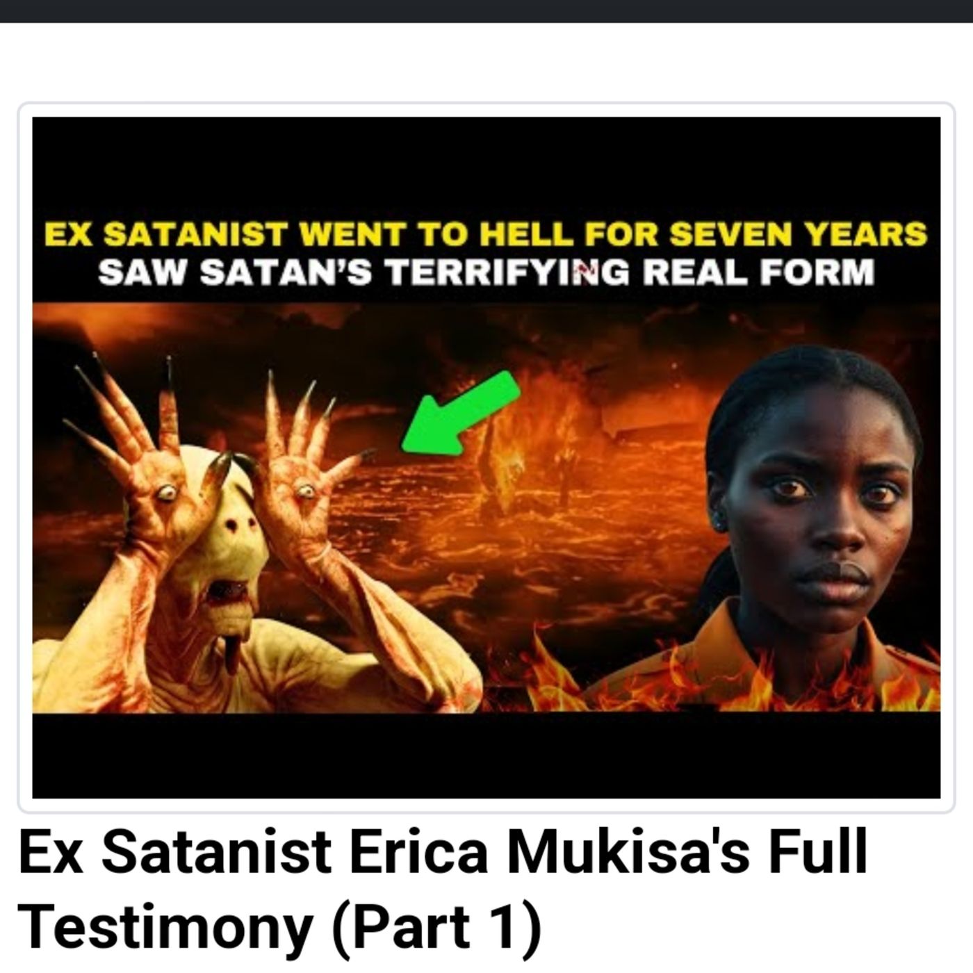 Ex Satanist Erica Mukisa's Full Testimony (Part 1) episode artwork