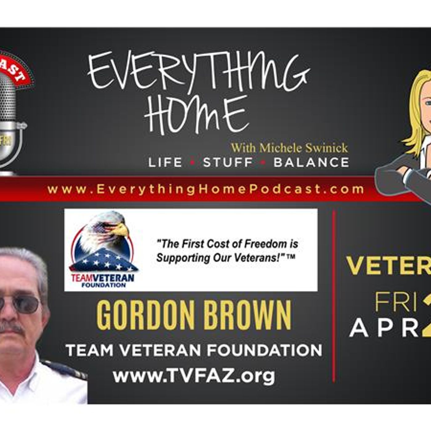 APR 27: TEAM VETERAN FOUNDATION - VETERAN NON PROFIT ORGANIZATION - Gordon Brown episode artwork