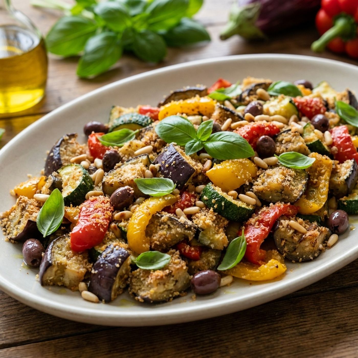 Verdure estive alla ligure in padella con olive, pinoli e basilico episode artwork