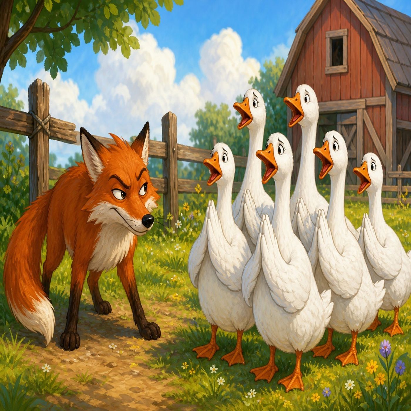 The Fox and the Geese